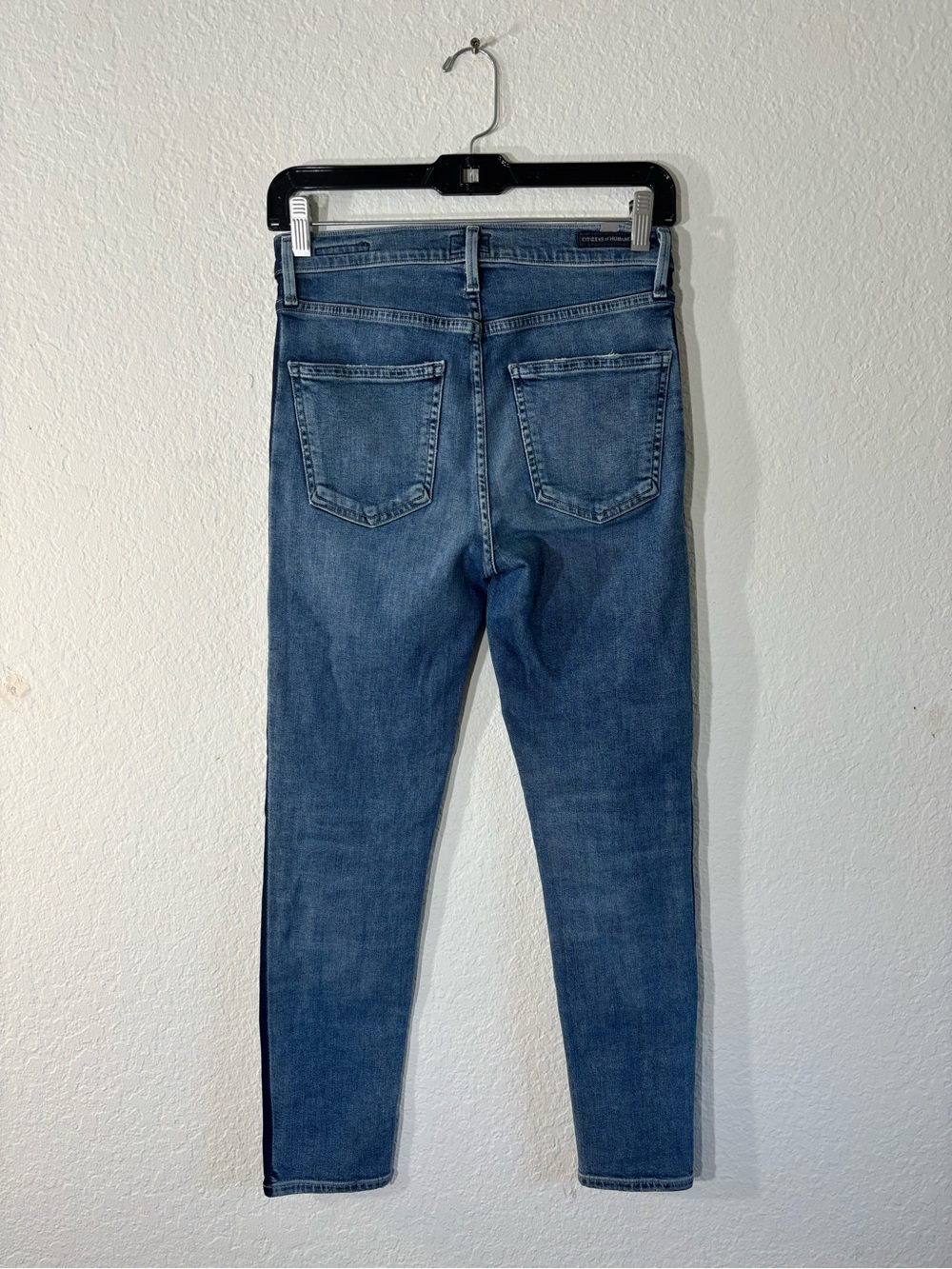 Citizens of Humanity Rocket Crop Illusion Two-Tone Side Stripe Jeans Size 25 - Picture 7 of 15